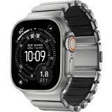 Nomad Spartan Band Natural Titanium Black Apple Watch 45/46/49mm