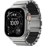 Nomad Spartan Band Natural Titanium Black Apple Watch 45/46/49mm