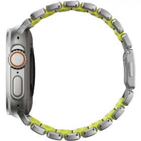 Řemínek na hodinky - Nomad Spartan Band Natural Titanium Volt Apple Watch 45/46/49mm - 3