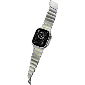 Řemínek na hodinky - Nomad Spartan Band Natural Titanium Volt Apple Watch 45/46/49mm - 6