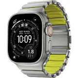 Nomad Spartan Band Natural Titanium Volt Apple Watch 45/46/49mm