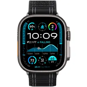 Řemínek na hodinky - Spigen Fabric Band Black Apple Watch 49/46/45/44mm - 1