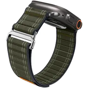 Řemínek na hodinky - Spigen Fabric Band Green Apple Watch 49/46/45/44mm - 5