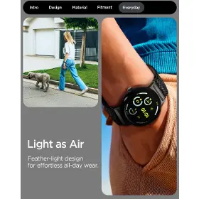 Řemínek na hodinky - Spigen Lite Fit X Band Black Google Pixel Watch 4/3/2/1 41mm - 6