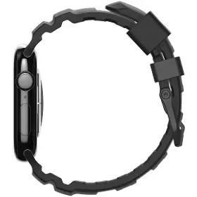 Řemínek na hodinky - Spigen Silicone Band Black Apple Watch 49/46/45/44mm - 3