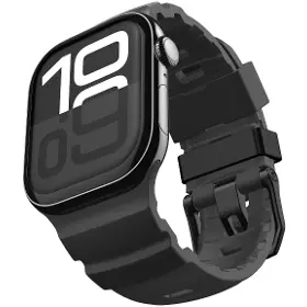 Řemínek na hodinky - Spigen Silicone Band Black Apple Watch 49/46/45/44mm - 5