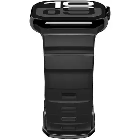 Řemínek na hodinky - Spigen Silicone Band Black Apple Watch 49/46/45/44mm - 6