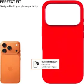 Kryt na mobil - Fixed Magflow iPhone 17 Pro Červený - 2