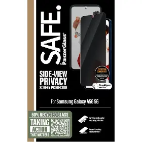 Ochranné sklo - PanzerGlass SAFE - Tvrdené sklo UWF Privacy pre Samsung Galaxy A56 5G, čierna - 4