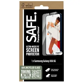 Ochranné sklo - PanzerGlass SAFE - Tvrdené sklo UWF s aplikátorom pre Samsung Galaxy A56 5G, číra - 3
