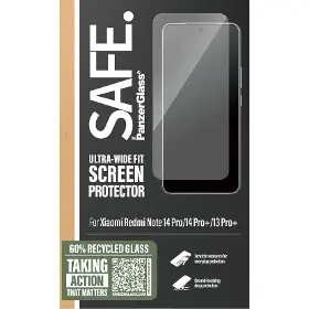 Ochranné sklo - PanzerGlass SAFE - Tvrdené sklo UWF pre Xiaomi Redmi Note 14 Pro/14 Pro+/13 Pro+, čierna - 3