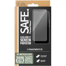 Ochranné sklo - PanzerGlass SAFE - Tvrdené sklo UWF pre Xiaomi Redmi 15 5G, čierna - 3