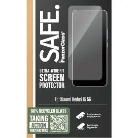 Ochranné sklo - PanzerGlass SAFE - Tvrdené sklo UWF pre Xiaomi Redmi 15 5G, čierna - 4