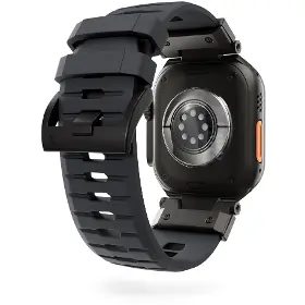 Řemínek na hodinky - Epico FKM Rubber Pro Apple Watch 42/44/45/46/49mm Black - 3