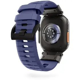 Řemínek na hodinky - Epico FKM Rubber Pro Apple Watch 42/44/45/46/49mm Blue - 3