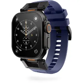 Řemínek na hodinky - Epico FKM Rubber Pro Apple Watch 42/44/45/46/49mm Blue - 1