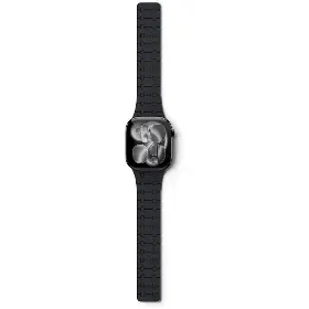 Řemínek na hodinky - Epico Magnetic+ Silicone Apple Watch 38/40/41/42mm Black - 4