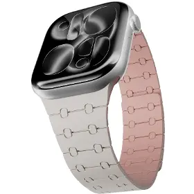 Řemínek na hodinky - Epico Magnetic+ Silicone Apple Watch 38/40/41/42mm White - 2