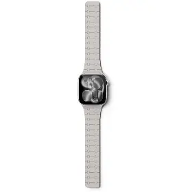 Řemínek na hodinky - Epico Magnetic+ Silicone Apple Watch 38/40/41/42mm White - 4
