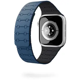 Řemínek na hodinky - Epico Magnetic+ Silicone Apple Watch 38/40/41/42mm Blue - 3