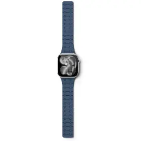 Řemínek na hodinky - Epico Magnetic+ Silicone Apple Watch 38/40/41/42mm Blue - 4