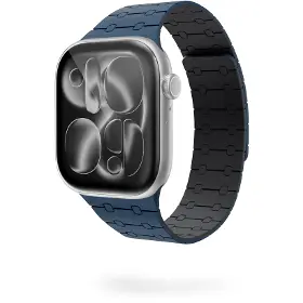 Řemínek na hodinky - Epico Magnetic+ Silicone Apple Watch 38/40/41/42mm Blue - 1