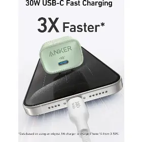 Nabíjačka - Anker 511 Nano 4 30W, USB-C zelená - 7
