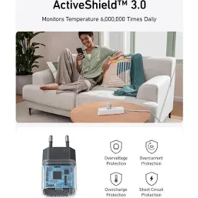 Nabíjačka - Anker 511 Nano 4 30W, USB-C bílá - 2