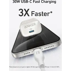 Nabíjačka - Anker 511 Nano 4 30W, USB-C bílá - 4