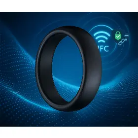 Chytrý prsten - Carneo Pay Ring Brushed 8 Black - 3