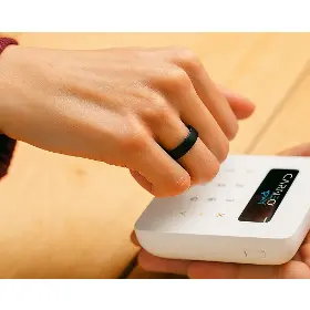 Chytrý prsten - Carneo Pay Ring Brushed 8 Black - 4