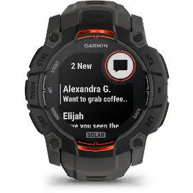 Smart hodinky - Garmin Instinct 3 50mm Solar Black/Charcoal band - 3