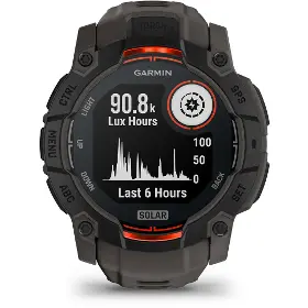 Smart hodinky - Garmin Instinct 3 50mm Solar Black/Charcoal band - 4