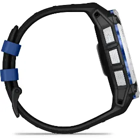 Smart hodinky - Garmin Instinct 3 50mm Solar Whitestone Black/Bolt Blue band - 5