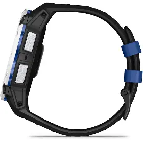 Smart hodinky - Garmin Instinct 3 50mm Solar Whitestone Black/Bolt Blue band - 6
