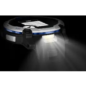 Smart hodinky - Garmin Instinct 3 50mm Solar Whitestone Black/Bolt Blue band - 8