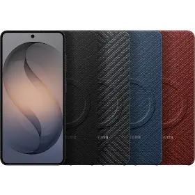 Kryt na mobil - Samsung Karbonový kryt s magnetem Galaxy S26 Černý - 6