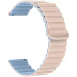 Aligator Řemínek silikonový magnetický 22mm modro-růžový