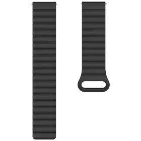 Řemínek na hodinky - Aligator Řemínek silikonový magnetický 22mm černý - 3