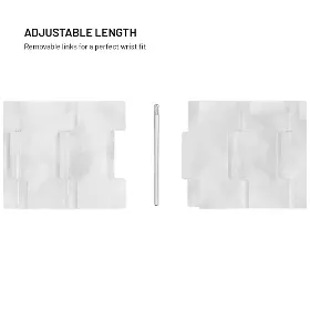 Řemínek na hodinky - Fixed Resin Strap Quick Release 22mm White - 5