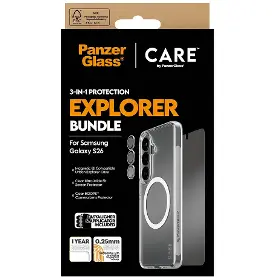 Ochranné sklo - PanzerGlass Bundle 3v1 pre Samsung Galaxy S26 - 1