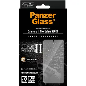 Ochranné sklo - PanzerGlass Tvrdené sklo UWF Ceramic s aplikátorom pre Samsung Galaxy S26, číra - 1