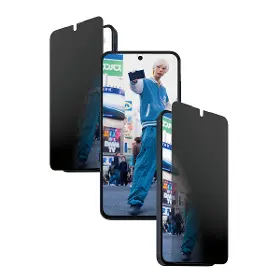 Ochranné sklo - PanzerGlass Tvrdené sklo UWF Privacy s aplikátorom pre Samsung Galaxy A57, číra - 3