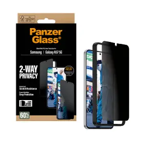 Ochranné sklo - PanzerGlass Tvrdené sklo UWF Privacy s aplikátorom pre Samsung Galaxy A57, číra - 6