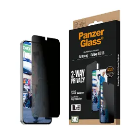 Ochranné sklo - PanzerGlass Tvrdené sklo UWF Privacy s aplikátorom pre Samsung Galaxy A57, číra - 7