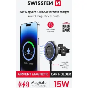 Držák telefonu - Swissten Držák do ventilace auta Airhold - 4