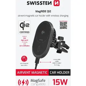 Držák telefonu - Swissten Držák do ventilace auta MagRide - 4