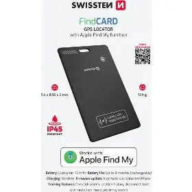 Bluetooth lokátor - Swissten Find Card chytrý lokátor - 2
