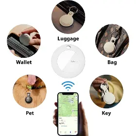 GPS lokátor - MiLi MiTag Lokátor pro Apple černý + černý obal 1ks - 2