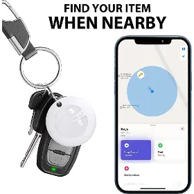 GPS lokátor - MiLi MiTag Lokátor pro Apple černý + černý obal 1ks - 3